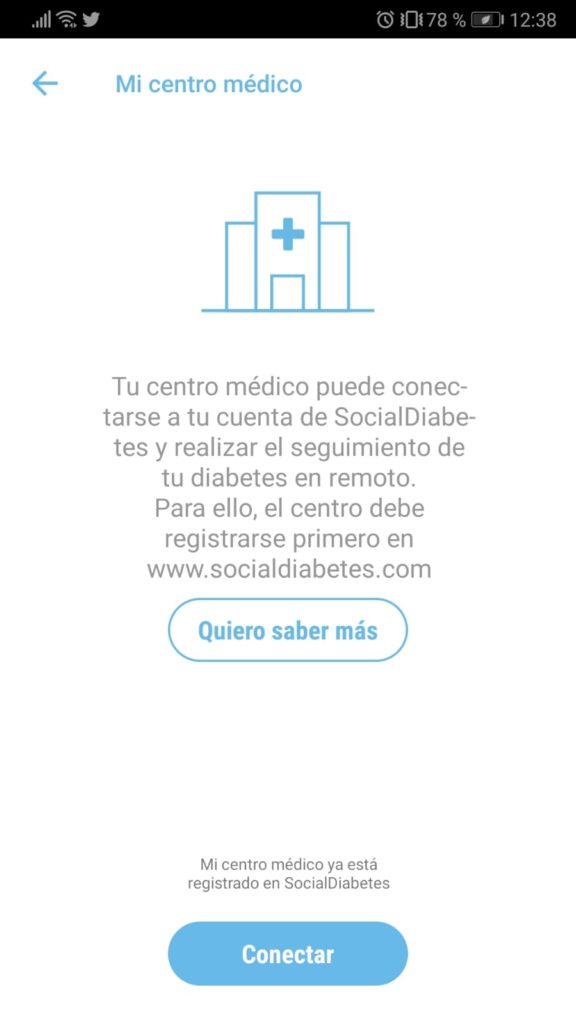 Conectar Mi Centro en SocialDiabetes